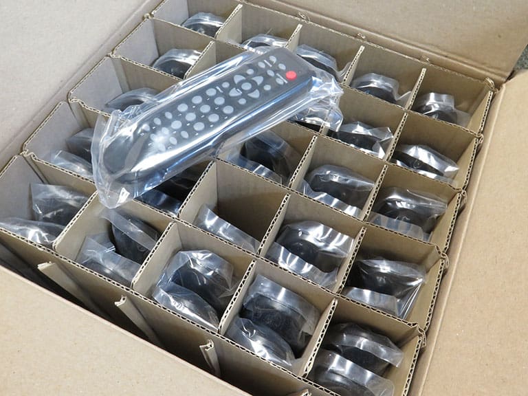 Bulk packaging for remote control