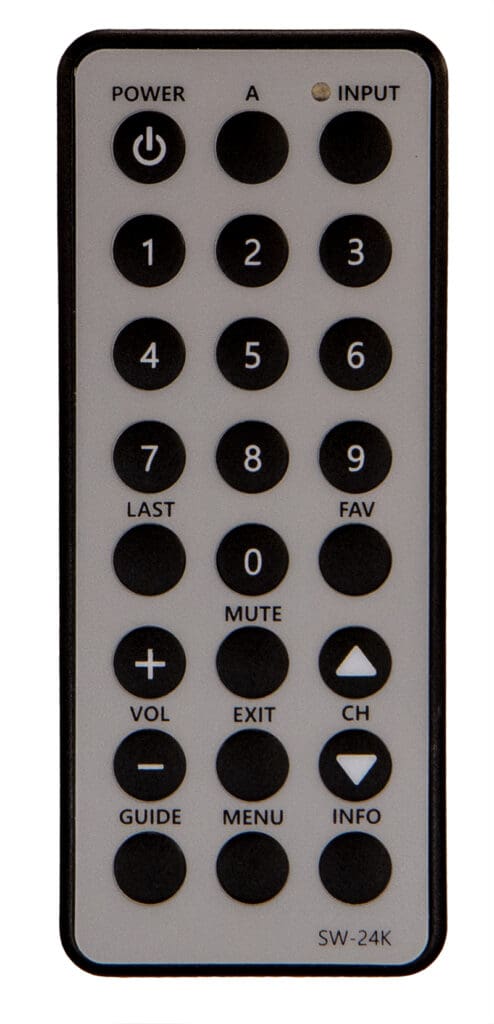 SC-24 24 key Remote Control with membrane keypad front